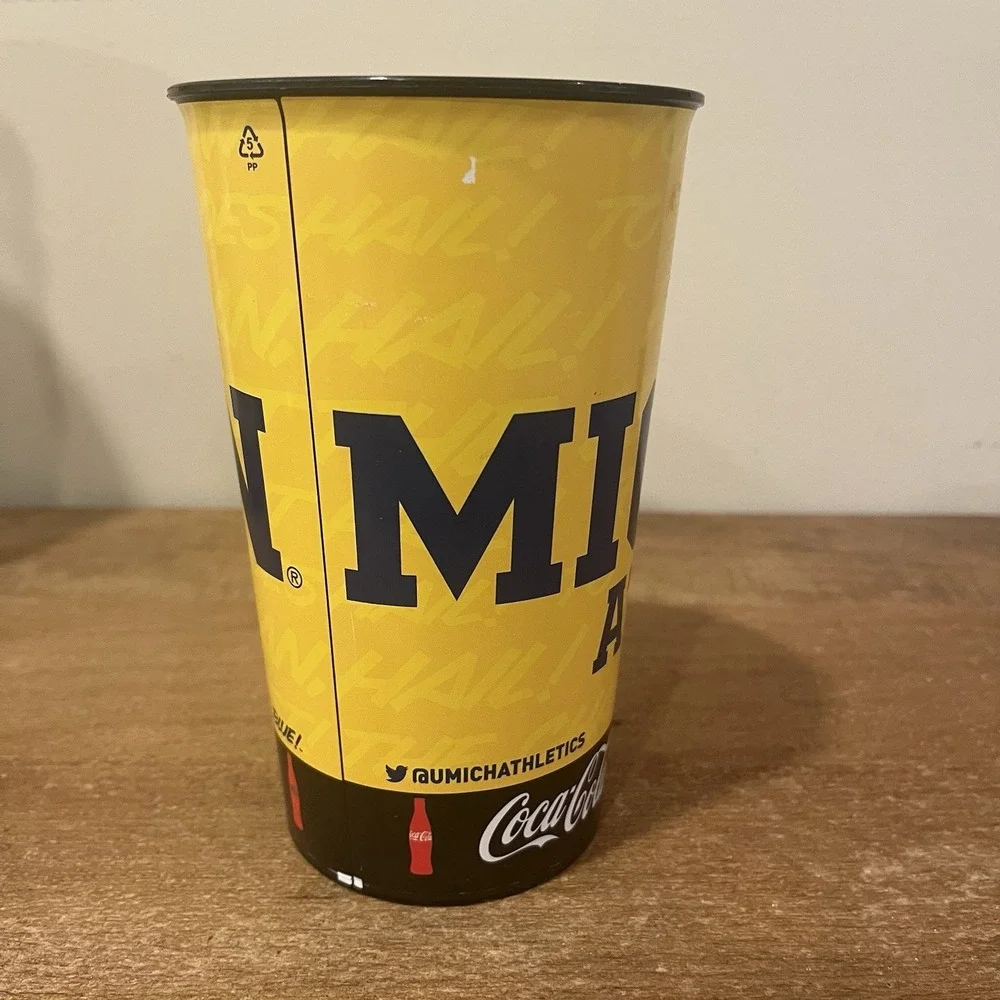 Michigan Wolverines Stadium Cups Set of 5 Coca Cola 2022 Football Athletics